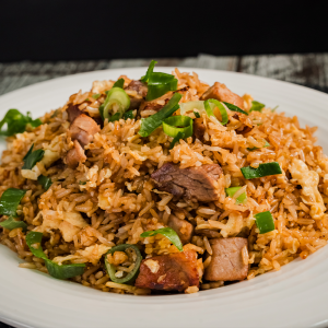 Arroz chaufa de cerdo