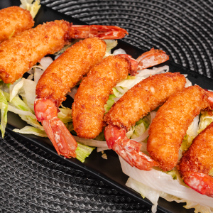 Langostinos rebozados (5 piezas)