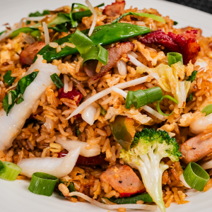 Chaufa salvaje de cerdo