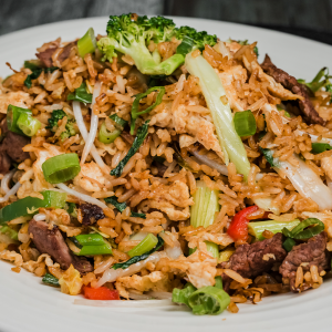 Chaufa salvaje de ternera