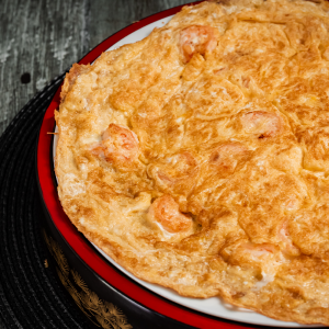 Tortilla de langostinos