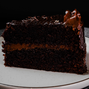 Tarta de chocolate (porción)